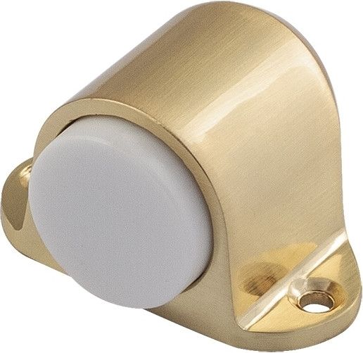 Изображение товара Ограничитель дверной Нора-М 108 / 7267 (матовый золотистый, с белой резинкой, хедер)