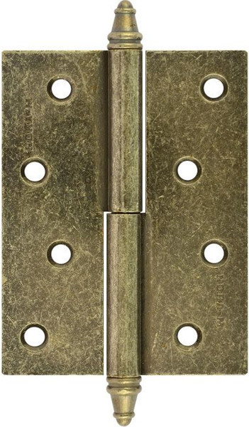 Изображение товара Петля дверная Нора-М 610-4 100x75x2.5 (левая, застаренная бронза)