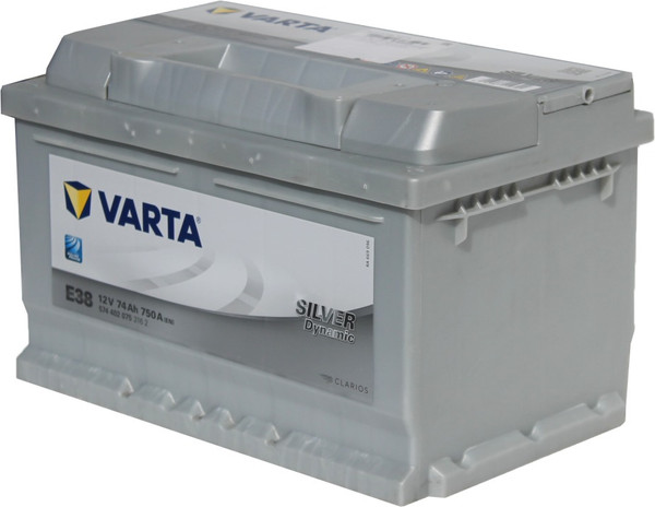 Изображение товара Автомобильный аккумулятор Varta Silver E38 74R L3 R+ (74А/ч)