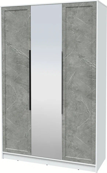 Изображение товара Шкаф Интерлиния Концепт Тренд КТ-Ш3(з) (белый платинум/керамика)