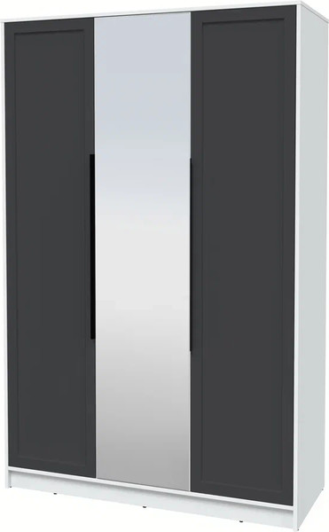 Изображение товара Шкаф Интерлиния Концепт Тренд КТ-Ш3(з) (белый платинум/пепел)