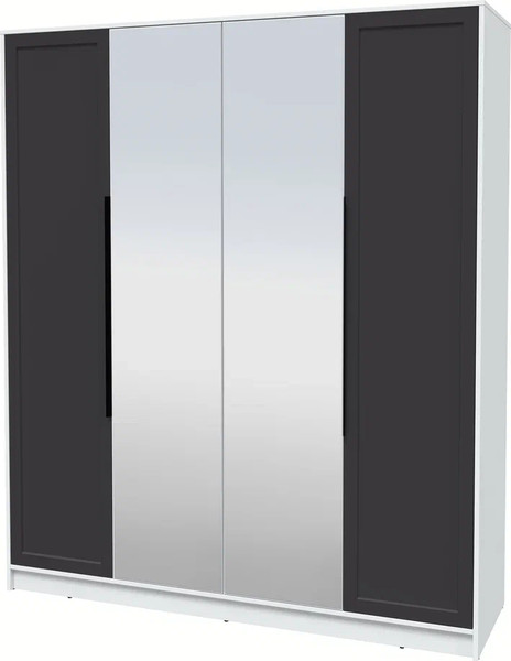 Изображение товара Шкаф Интерлиния Концепт Тренд КТ-Ш4(з) (белый платинум/пепел)