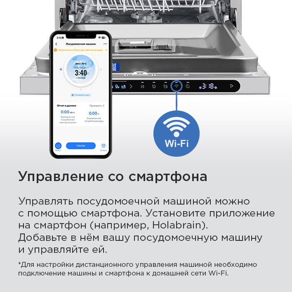 Изображение товара Посудомоечная машина Maunfeld MLP45331T Light Beam Wi-Fi