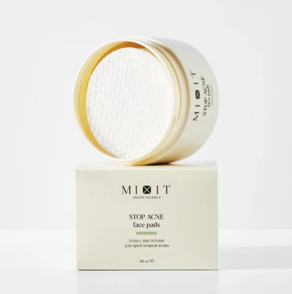 Изображение товара Пэд для лица MIXIT Stop Acne с кислотами для проблемной кожи (60шт)