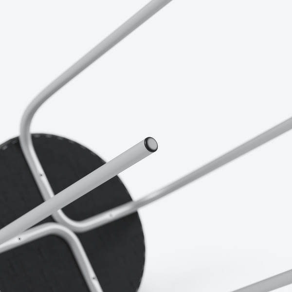 Изображение товара Табурет Mio Tesoro Чико (серый/металлик)