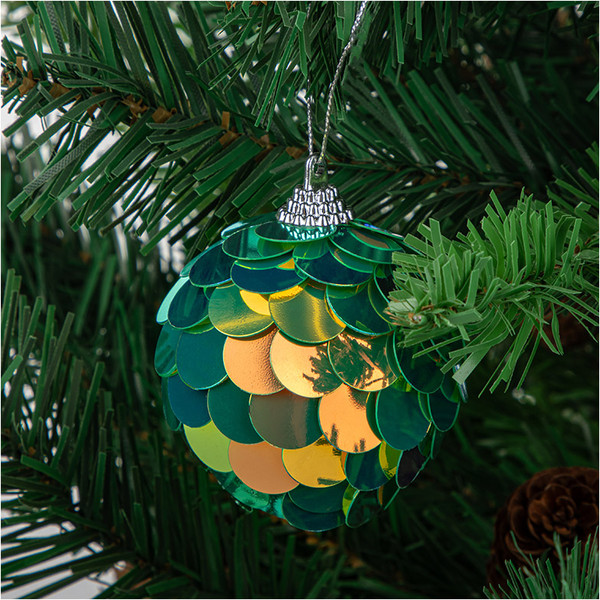 Изображение товара Набор шаров новогодних Волшебная страна Русалка 110452 (6шт)