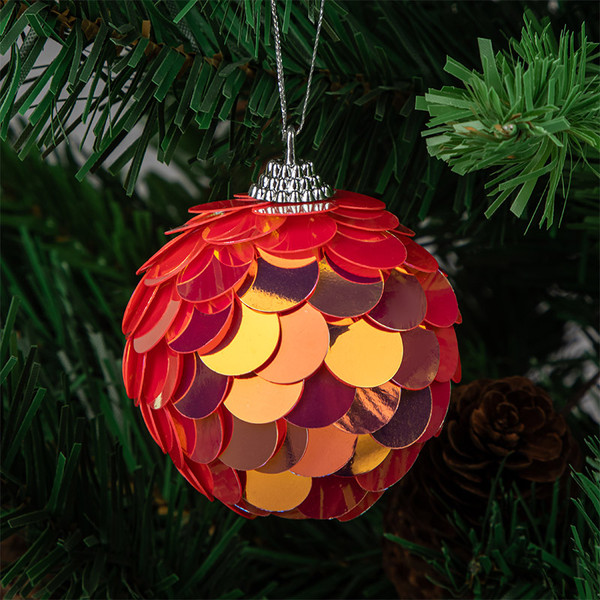 Изображение товара Набор шаров новогодних Волшебная страна Солнце 110451 (6шт)