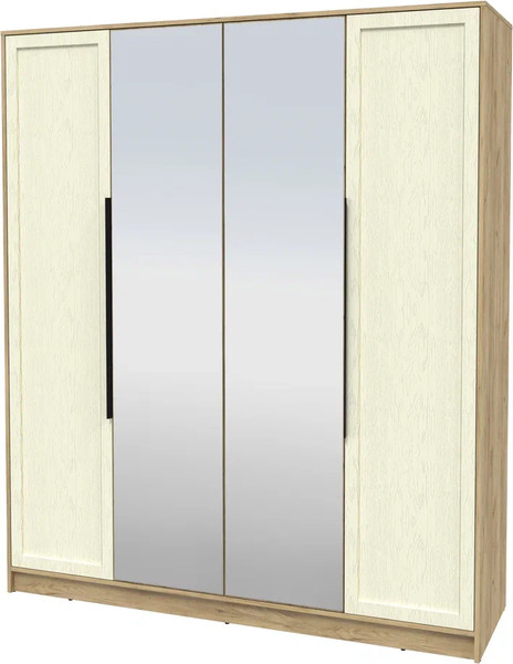 Изображение товара Шкаф Интерлиния Концепт Тренд КТ-Ш4(з) (дуб золотой/дуб снежный)