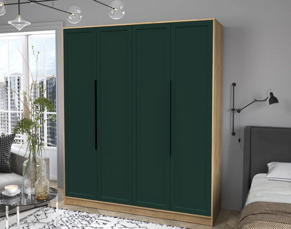 Изображение товара Шкаф Интерлиния Концепт Тренд КТ-Ш4 (дуб золотой/изумруд)