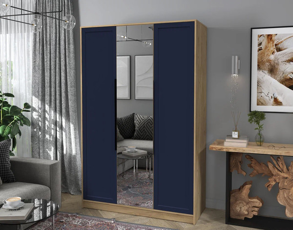 Изображение товара Шкаф Интерлиния Концепт Тренд КТ-Ш3(з) (дуб золотой/индиго)