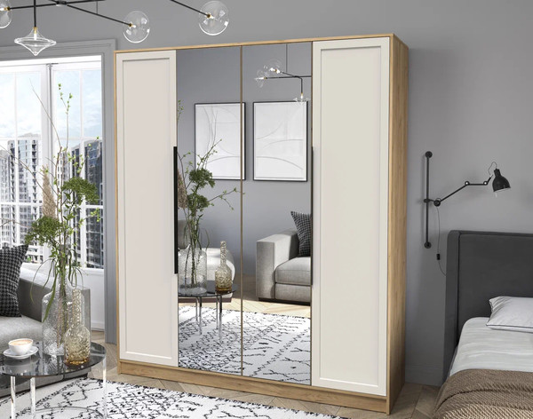 Изображение товара Шкаф Интерлиния Концепт Тренд КТ-Ш4(з) (дуб золотой/кашемир)