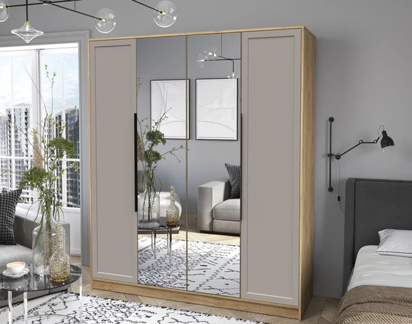 Изображение товара Шкаф Интерлиния Концепт Тренд КТ-Ш4(з) (дуб золотой/луна)