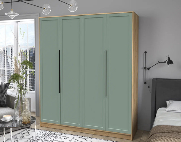 Изображение товара Шкаф Интерлиния Концепт Тренд КТ-Ш4 (дуб золотой/мята)