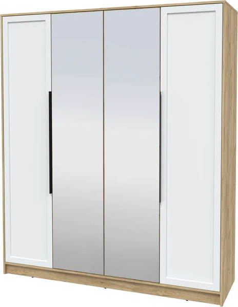 Изображение товара Шкаф Интерлиния Концепт Тренд КТ-Ш4(з) (дуб золотой/белый)