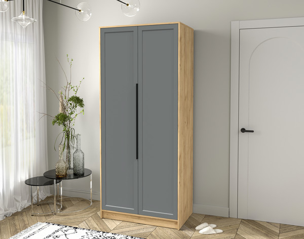 Изображение товара Шкаф Интерлиния Концепт Тренд КТ-Ш2 (дуб золотой/серый)