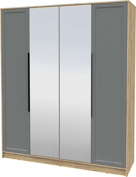 Изображение товара Шкаф Интерлиния Концепт Тренд КТ-Ш4(з) (дуб золотой/серый)