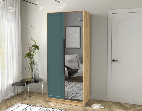 Изображение товара Шкаф Интерлиния Концепт Тренд КТ-Ш2(з) (дуб золотой/верде)