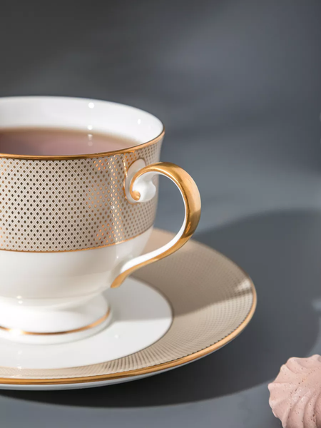 Изображение товара Чашка с блюдцем Narumi Золотой алмаз / NAR-51010-2423/51010-1217