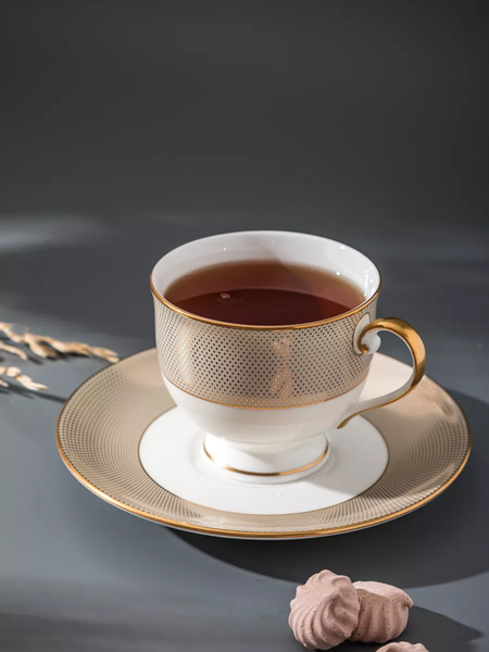 Изображение товара Чашка с блюдцем Narumi Золотой алмаз / NAR-51010-2423/51010-1217