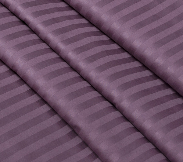 Изображение товара Комплект постельного белья Samsara Страйп-сатин 1.5сп 70х70 (черника)