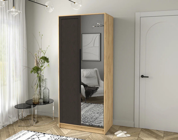 Изображение товара Шкаф Интерлиния Концепт Тренд КТ-Ш2(з) (дуб золотой/дуб английский)