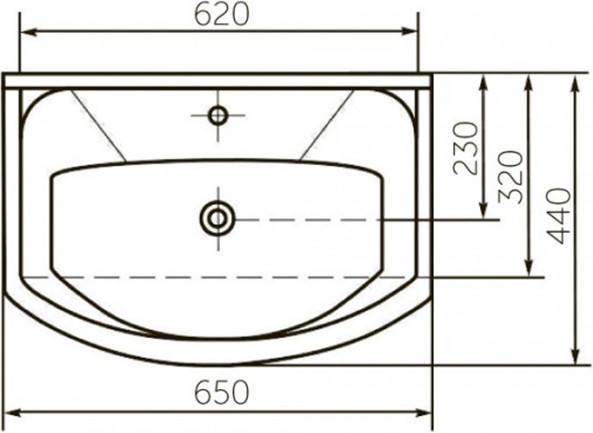 Изображение товара Тумба с умывальником Mixline Росток 65 536047 + Элеганс 65