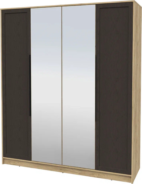 Изображение товара Шкаф Интерлиния Концепт Тренд КТ-Ш4(з) (дуб золотой/дуб английский)