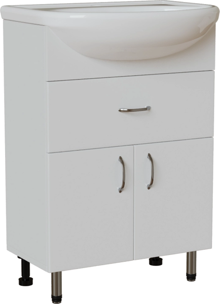 Изображение товара Тумба с умывальником Mixline Мистраль-60 556883 + Уют 60