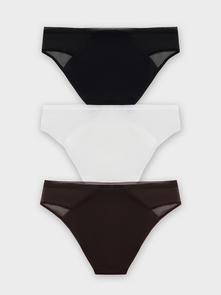 Изображение товара Комплект женских трусов Mark Formelle 412474-3 (р.90, шоколадно-коричневый)