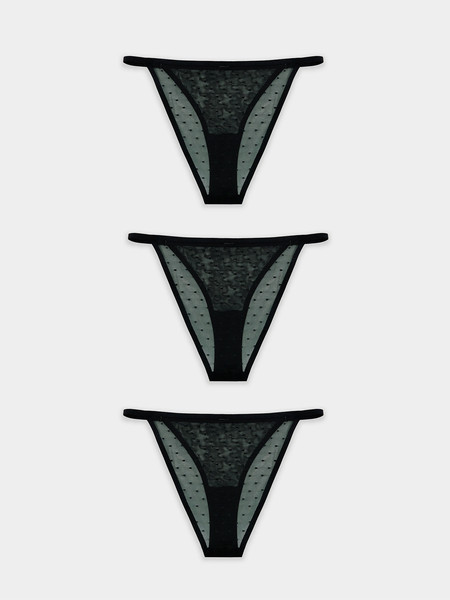 Изображение товара Комплект женских трусов Mark Formelle 412476-3 (р.102, черный)