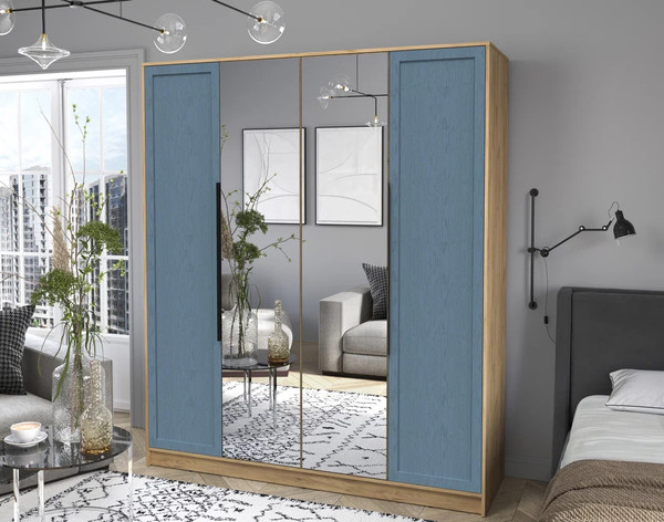 Изображение товара Шкаф Интерлиния Концепт Тренд КТ-Ш4(з) (дуб золотой/дуб лазурный)