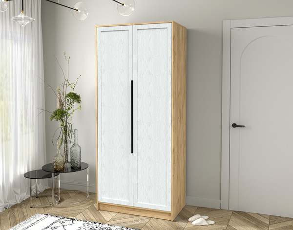 Изображение товара Шкаф Интерлиния Концепт Тренд КТ-Ш2 (дуб золотой/дуб полярный)