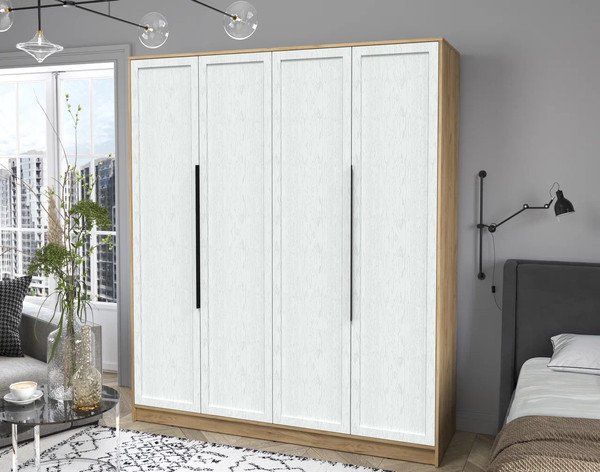 Изображение товара Шкаф Интерлиния Концепт Тренд КТ-Ш4 (дуб золотой/дуб полярный)