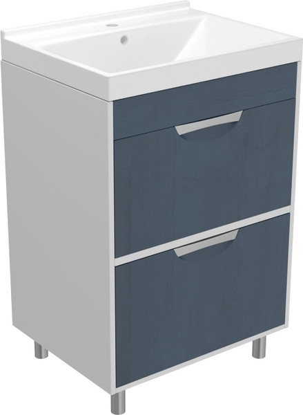 Изображение товара Тумба с умывальником Mixline Байкал 60 545963 + Luxe Fest 60 / FST60SLWB01