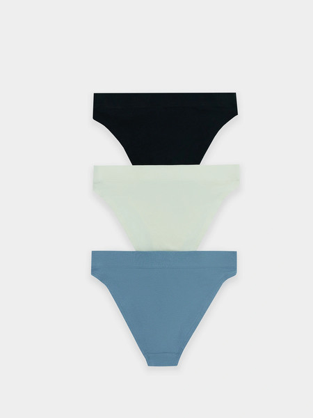 Изображение товара Комплект женских трусов Mark Formelle 412542-3 (р.106, серо-голубой)