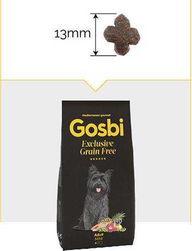 Изображение товара Сухой корм для собак Gosbi Exclusive Grain Free Adult Mini (2кг)