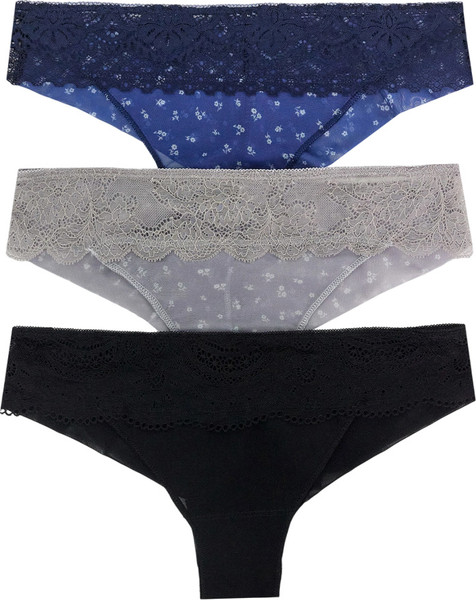 Изображение товара Комплект женских трусов Mark Formelle 412613-3 (р.94, цветочки на синем)