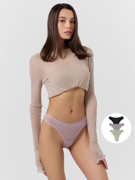 Изображение товара Комплект женских трусов Mark Formelle 412617-3 (р.106, орхидея)