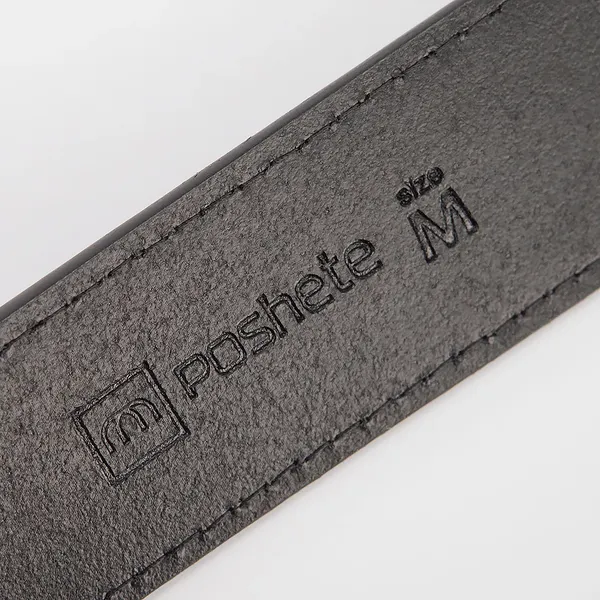 Изображение товара Ремень мужской Poshete 512-82575-M-BLK (черный)