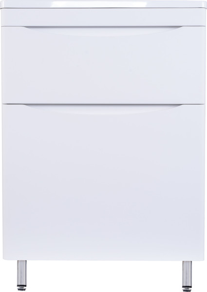 Изображение товара Тумба с умывальником Symbolite Бергамо мини 60 Люкс Plus 2 ящика + Каре Люкс Мини 60х35 (белый)