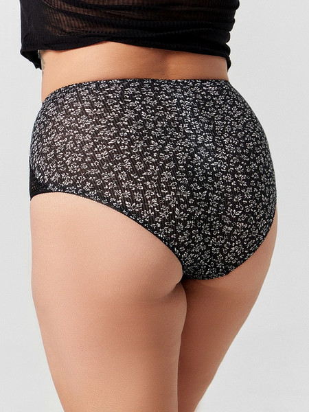 Изображение товара Трусы женские Mark Formelle 412554 (р.110, листики на черном)