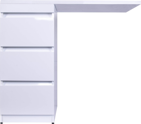 Изображение товара Тумба с умывальником Symbolite Даллас 100 Люкс Plus 3 ящика + Estetus Даллас 100x48 (левый, белый)