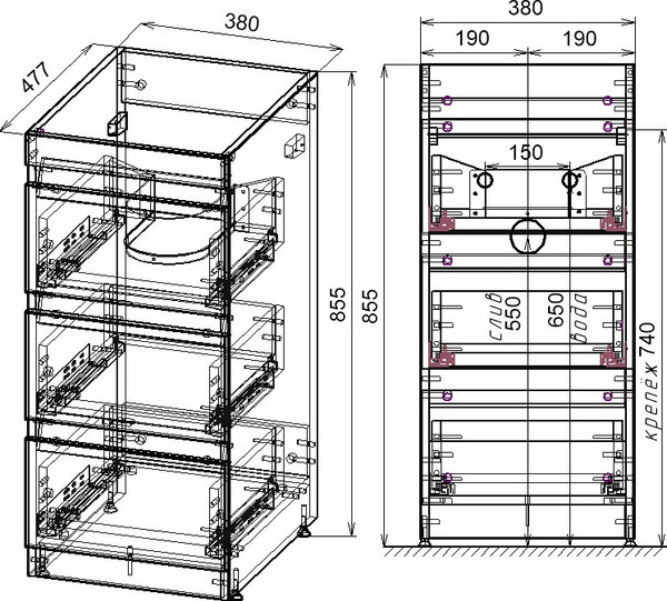 Изображение товара Тумба с умывальником Symbolite Даллас 100 Люкс Plus 3 ящика + Estetus Даллас 100x48 (левый, белый)