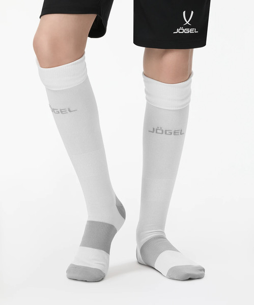 Изображение товара Гетры футбольные Jogel Camp Basic Socks (р.28-31, белый 00/серый/серый)