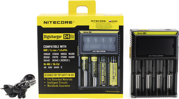 Изображение товара Зарядное устройство для аккумуляторов Nitecore D4 / 11480
