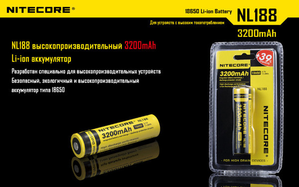 Изображение товара Аккумулятор Nitecore NL1832 / 10386