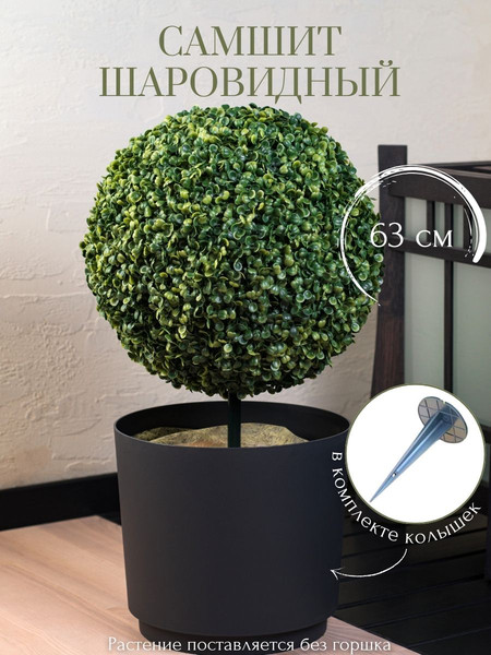 Изображение товара Искусственное растение Merry Bear Home Decor Самшит шаровидный без горшка A048063