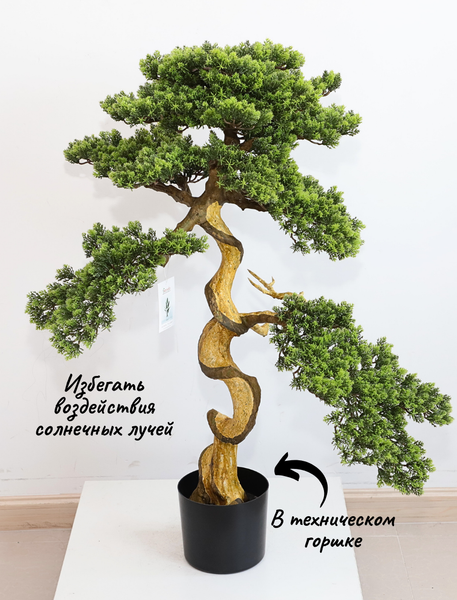 Изображение товара Искусственное растение Merry Bear Home Decor Бонсай игольчатый большой в горшке / PC-037