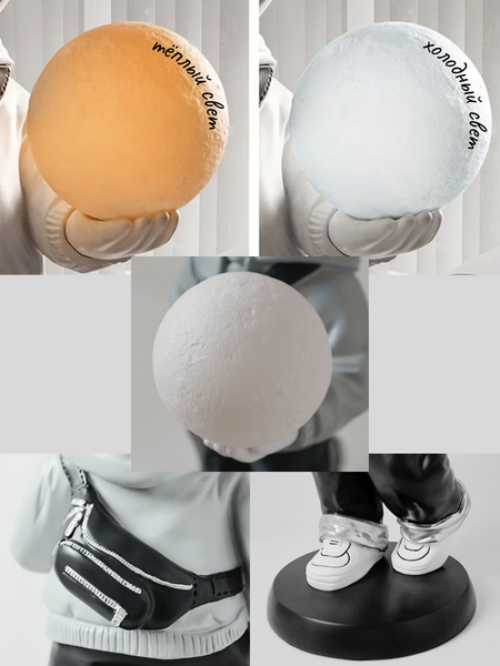 Изображение товара Ночник Merry Bear Home Decor Мальчик Астронавт на Луне / 20169237