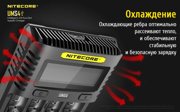 Изображение товара Зарядное устройство для аккумуляторов Nitecore UMS4 / 18547